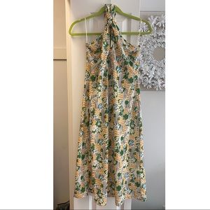 Zara Patterned Halter Dress
